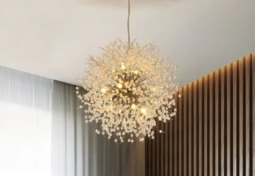 modern crystal chandelier dining room